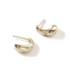 Women John Hardy Hoops^Surf J Hoop Earring, Gold, Diamonds, Small