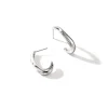 Women John Hardy Statement^Surf J Hoop Earring, Sterling Silver