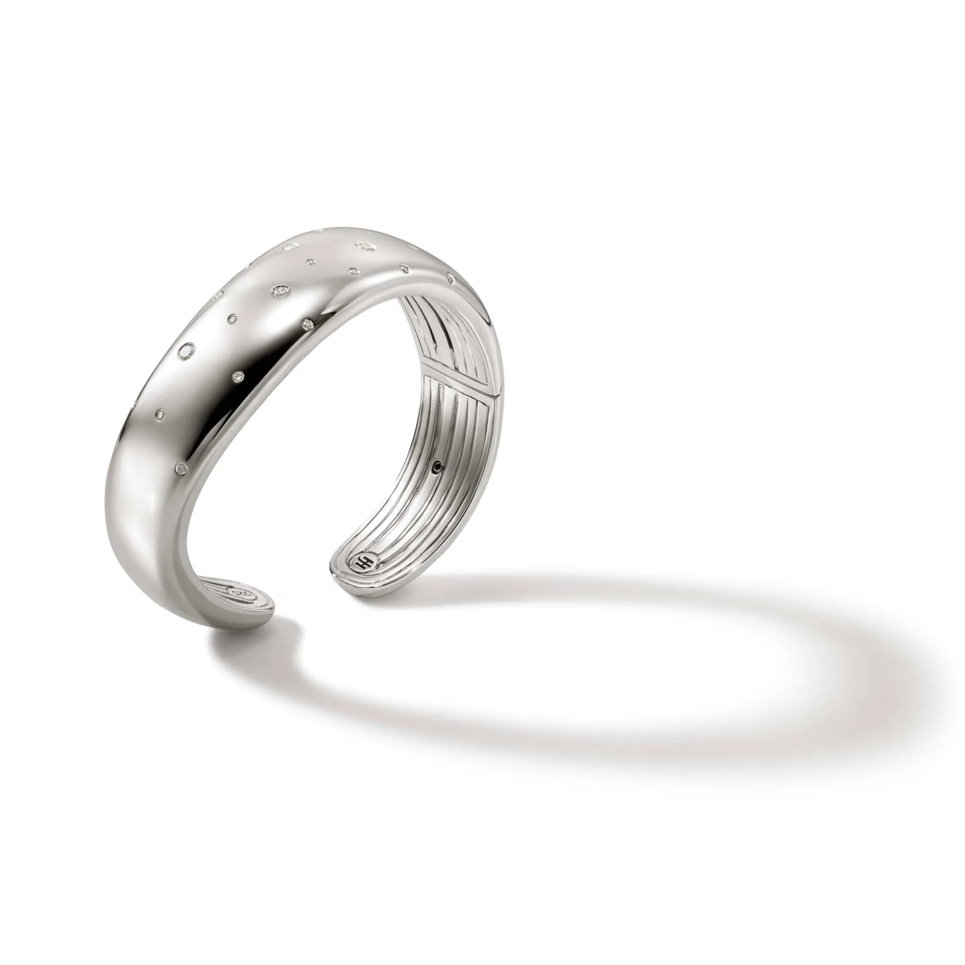 Men John Hardy Cuffs^Surf Kick Cuff, Silver, Diamonds, Wide