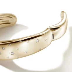 Men John Hardy Cuffs^Surf Kick Cuff, Silver, Diamonds, Wide