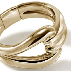 Women John Hardy Statement^Surf Link Ring, Gold