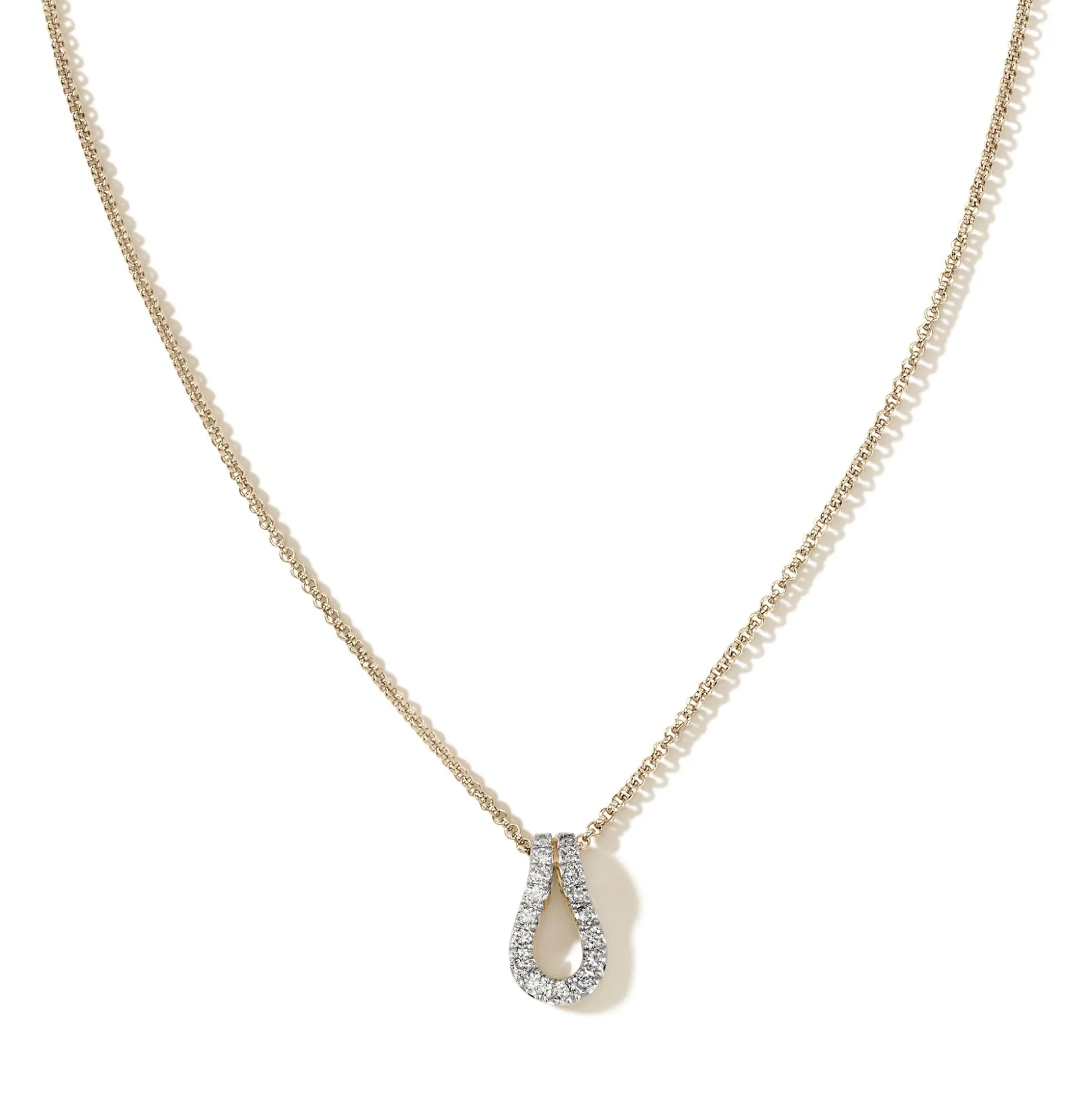 Men John Hardy Tags & Pendants^Surf Pendant Necklace, Gold, Diamonds
