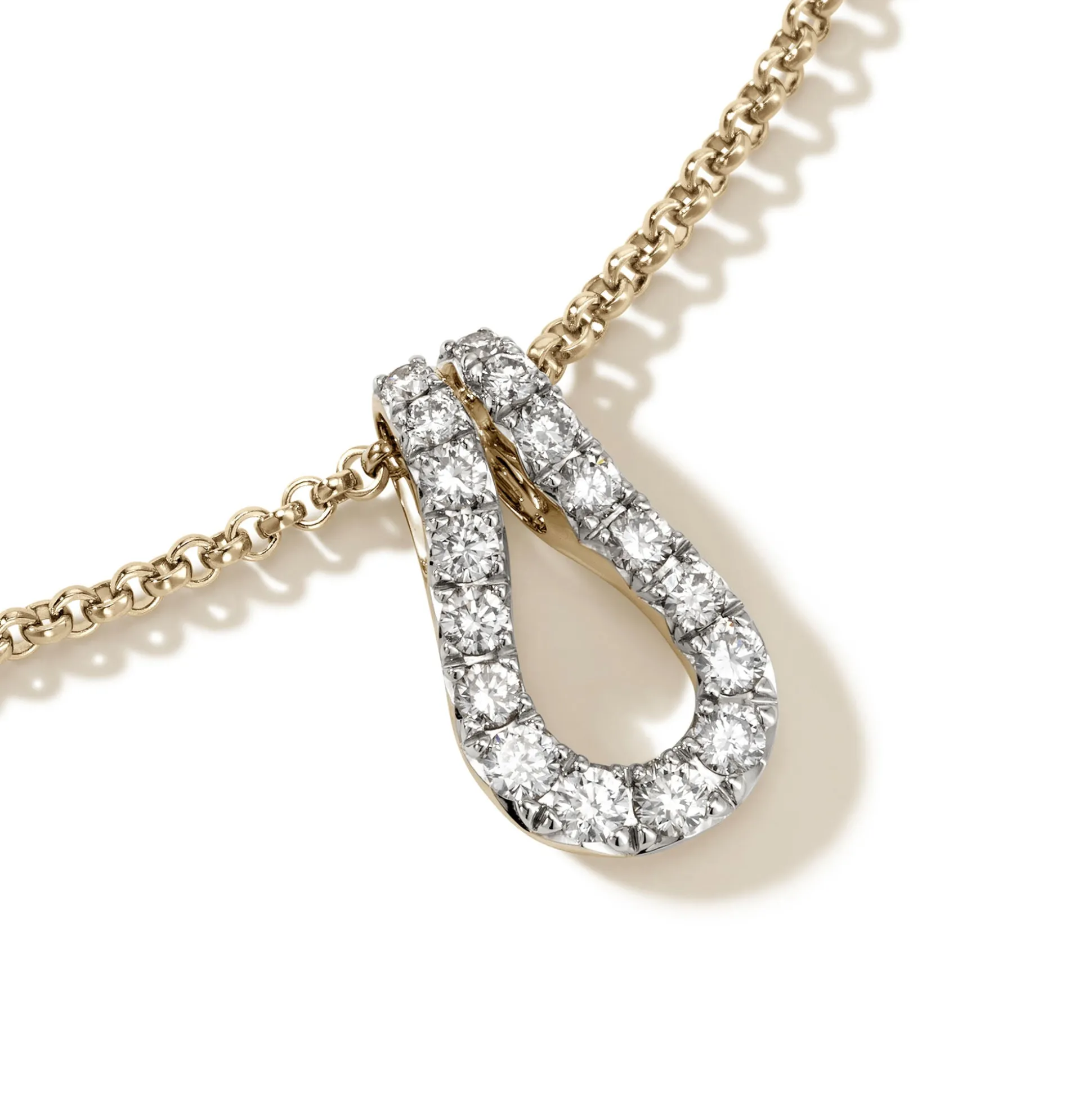 Men John Hardy Tags & Pendants^Surf Pendant Necklace, Gold, Diamonds