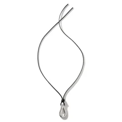 Men John Hardy Tags & Pendants^Surf Pendant Necklace, Silver, Leather