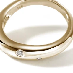 Women John Hardy Bands^Surf Ring, Gold, Diamonds, Slim