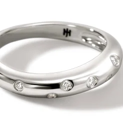 Women John Hardy Bands^Surf Ring, Gold, Diamonds, Slim