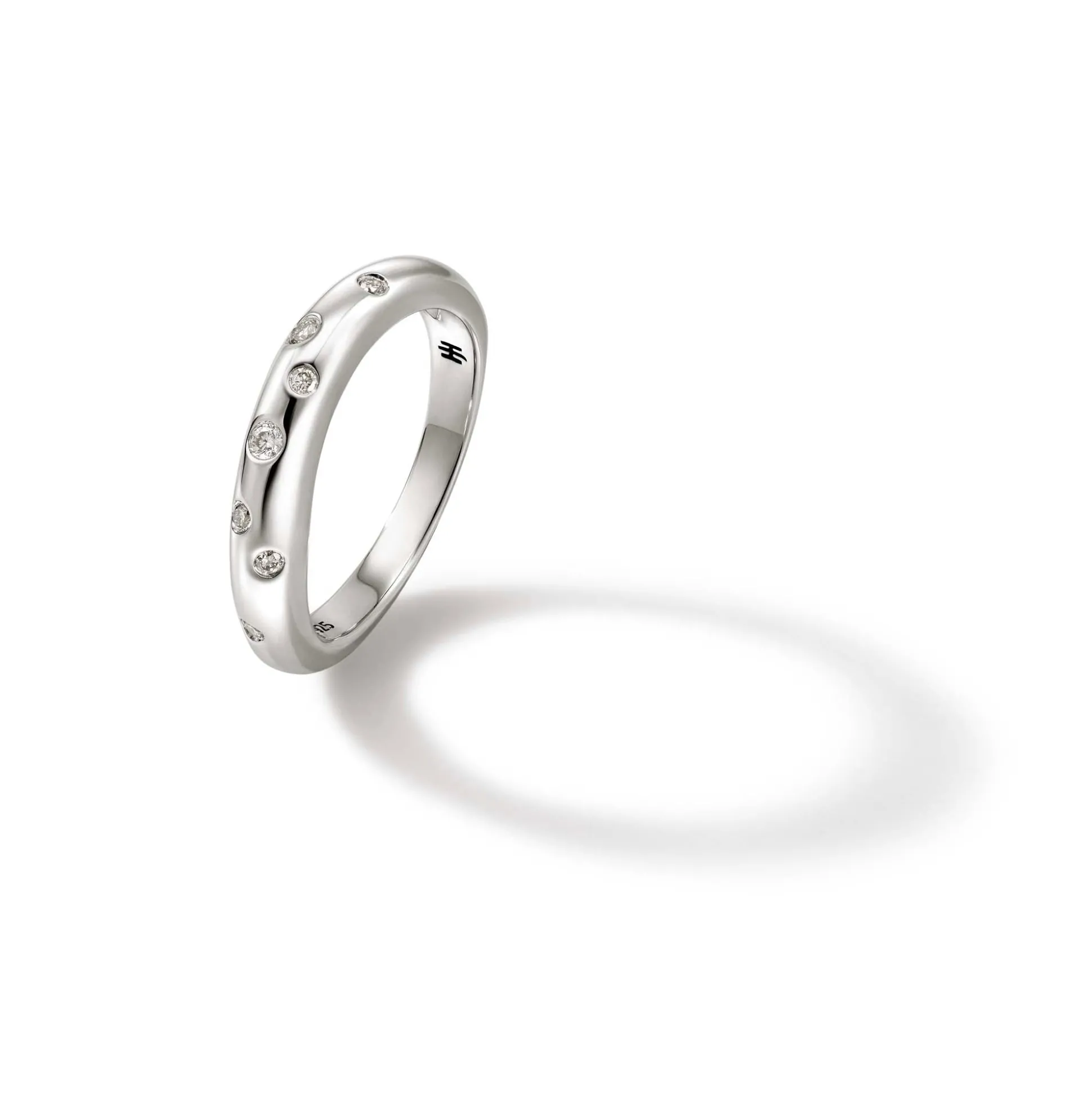 Women John Hardy Bands^Surf Ring, Gold, Diamonds, Slim