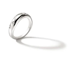 Men John Hardy Bands^Surf Ring, Silver, Diamonds