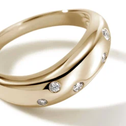 Men John Hardy Bands^Surf Ring, Silver, Diamonds