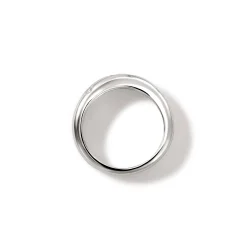 Men John Hardy Bands^Surf Ring, Sterling Silver, Diamonds, Slim