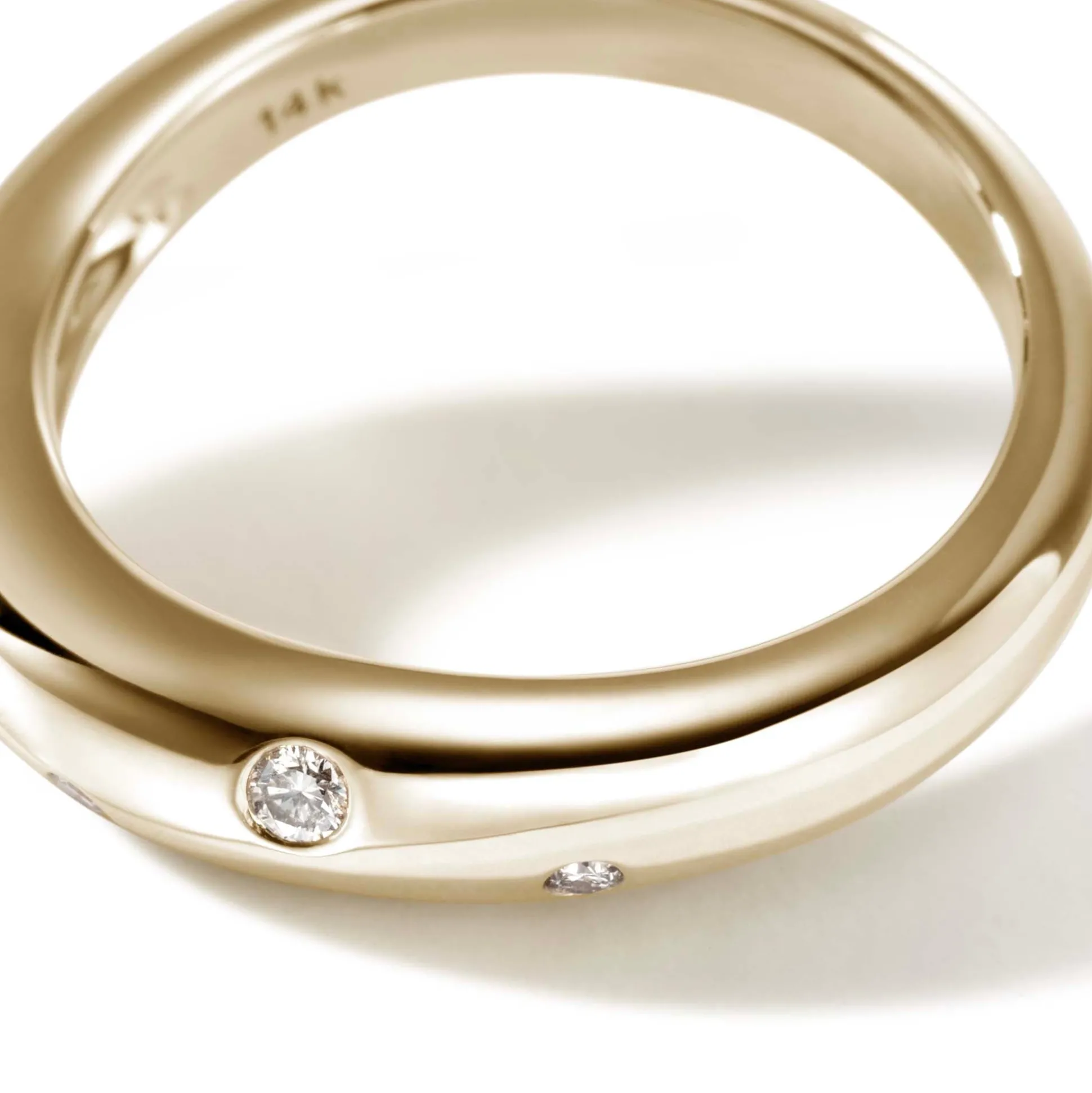 Men John Hardy Bands^Surf Ring, Sterling Silver, Diamonds, Slim