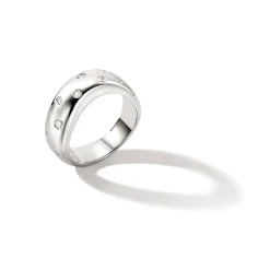 Men John Hardy Bands^Surf Ring, Sterling Silver, Diamonds, Wide