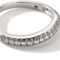 Men John Hardy Bands^Surf Ring, Sterling Silver, Diamonds, Slim