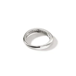 Men John Hardy Bands^Surf Ring, Sterling Silver, Diamonds, Slim
