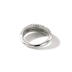 Men John Hardy Bands^Surf Ring, Sterling Silver, Diamonds