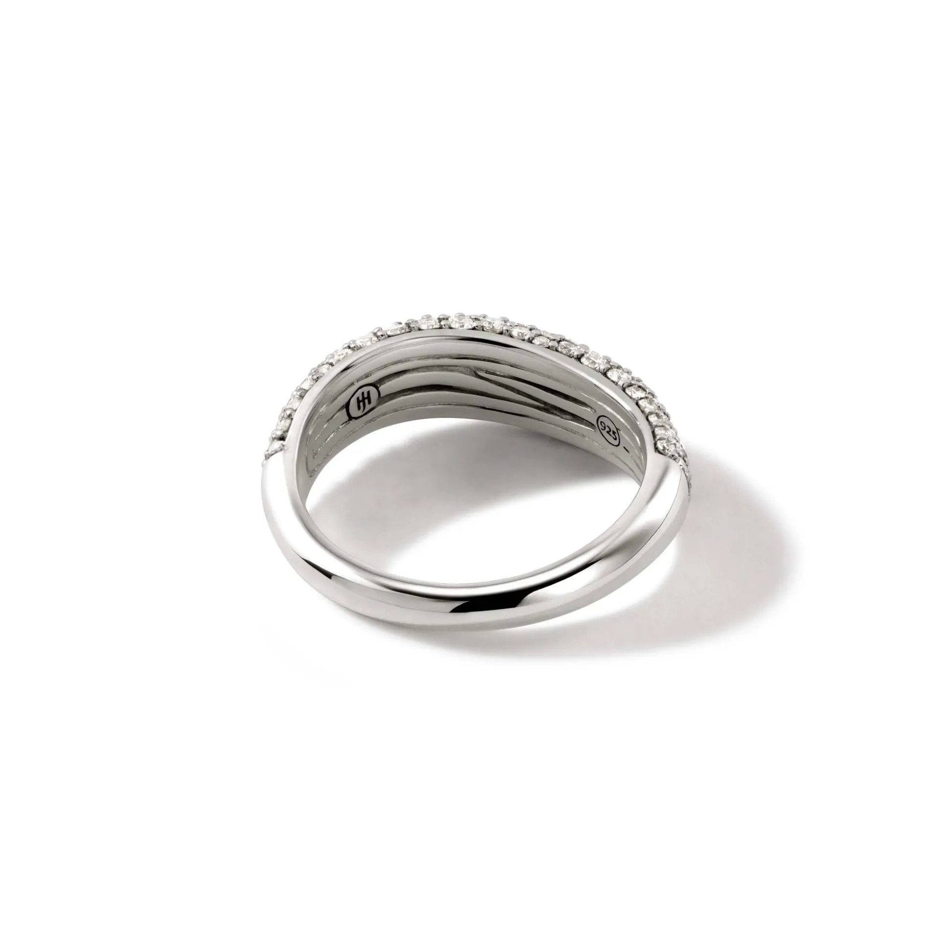 Men John Hardy Bands^Surf Ring, Sterling Silver, Diamonds