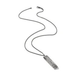Men John Hardy Tags & Pendants^Texture Pendant Necklace, Sterling Silver