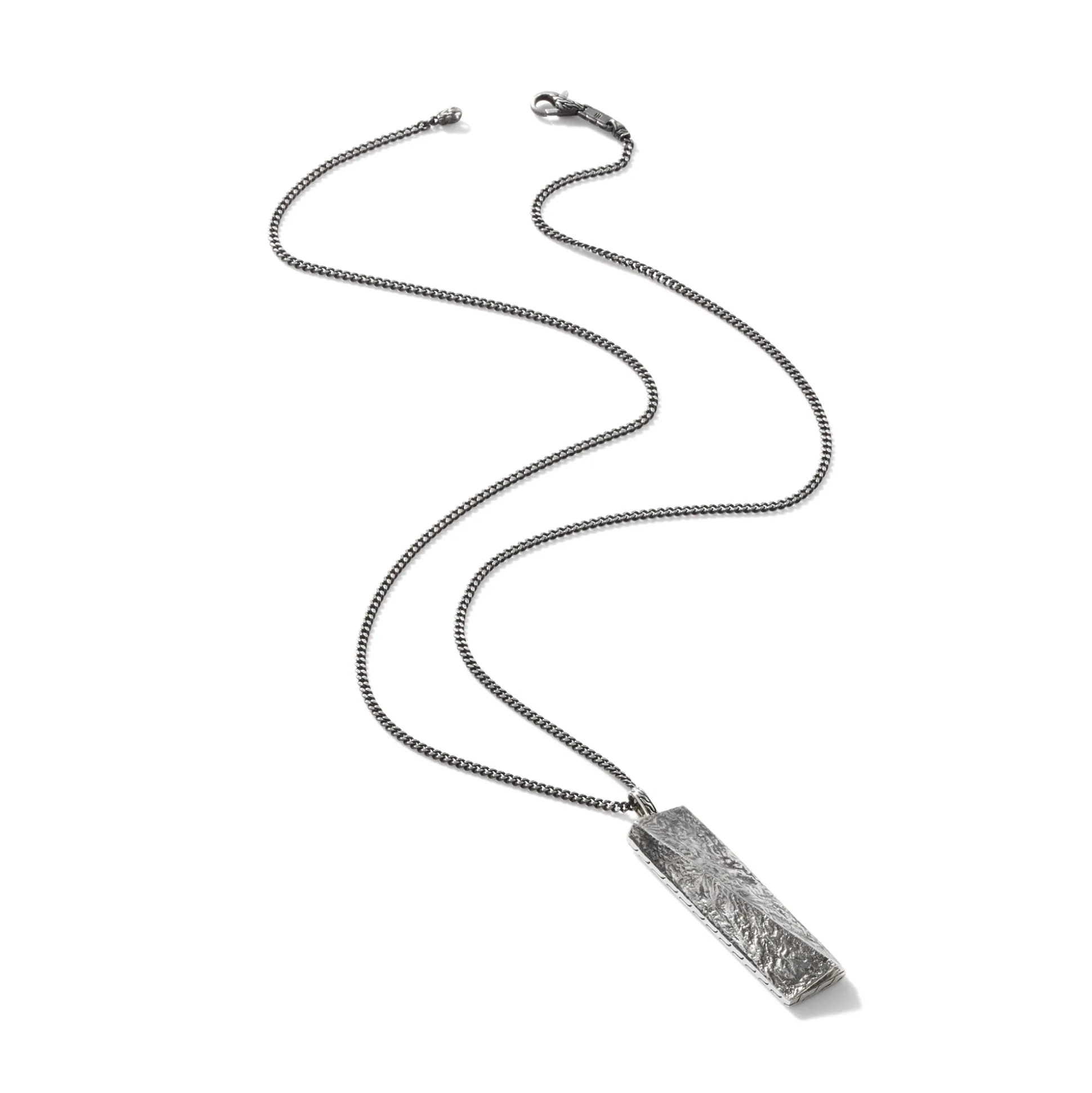 Men John Hardy Tags & Pendants^Texture Pendant Necklace, Sterling Silver
