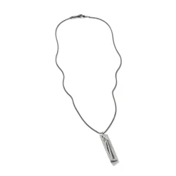 Men John Hardy Tags & Pendants^Texture Pendant Necklace, Sterling Silver